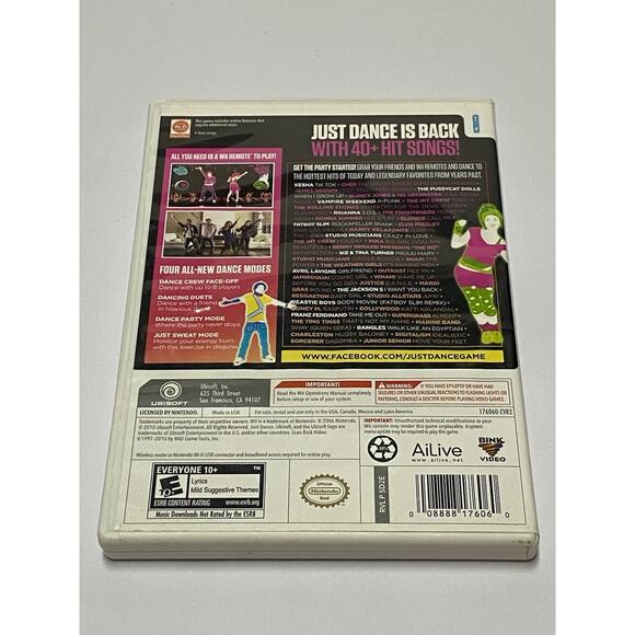 Just Dance Kids & Just Dance 2 - Nintendo Wii Game Lot Of 2 - Picture 4 of 5